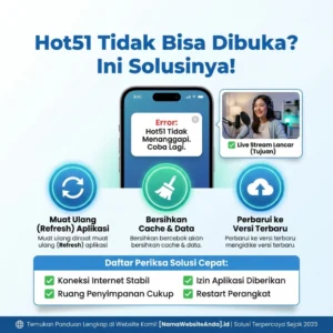 Read more about the article Hot51 Tidak Bisa Dibuka – Solusi Android & iOS